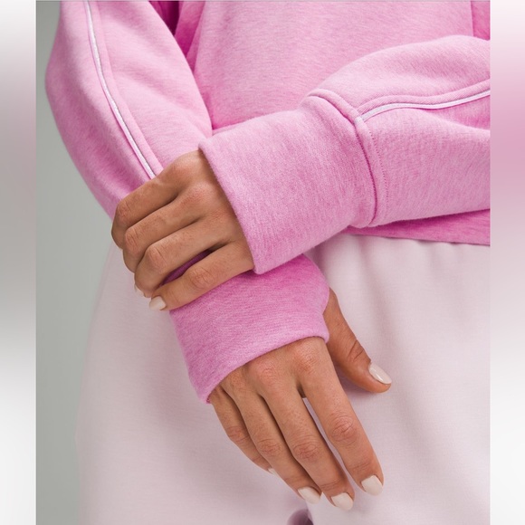 Lululemon PLUSH Scuba Oversized Half Zip Hoodie,so soft & warm, silver stitching - Picture 5 of 13